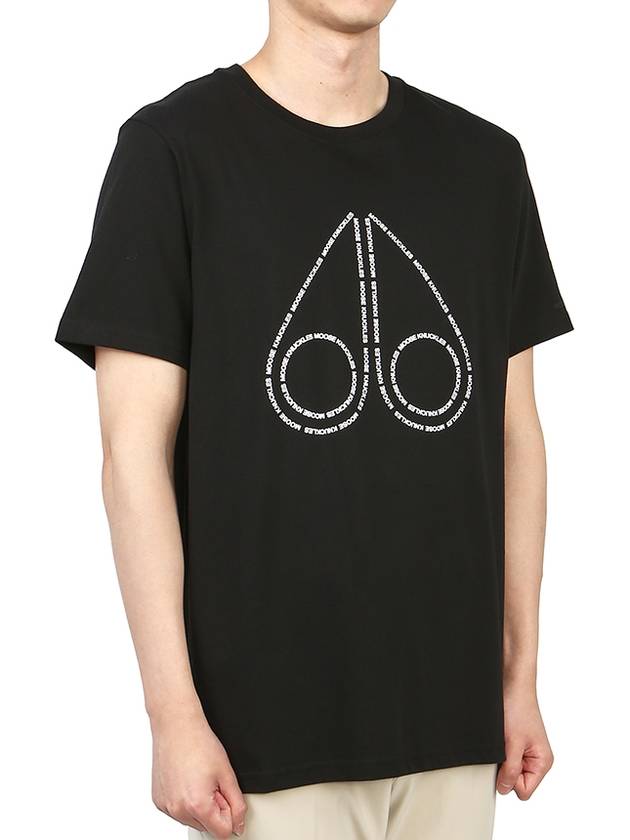 Gerrard Short Sleeve T-Shirt Black - MOOSE KNUCKLES - BALAAN 6