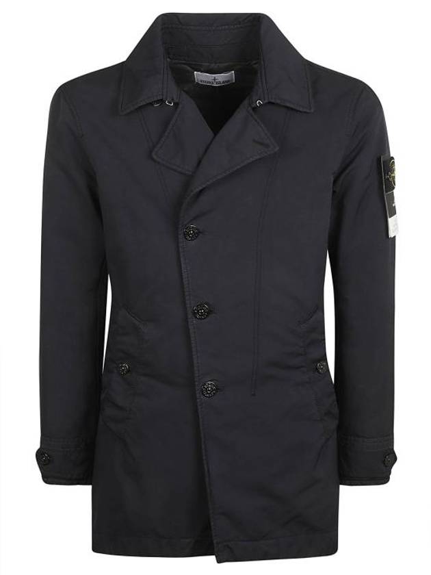 Wappen Patch Single Breasted Jacket Navy - STONE ISLAND - BALAAN 8