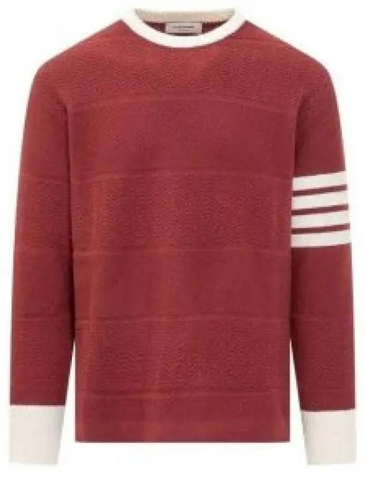 4 Bar Stripe Virgin Wool Sweater MKA527AY1030 - THOM BROWNE - BALAAN 2