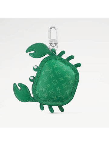 LV Crab Bag Charm Silver Green - LOUIS VUITTON - BALAAN 1