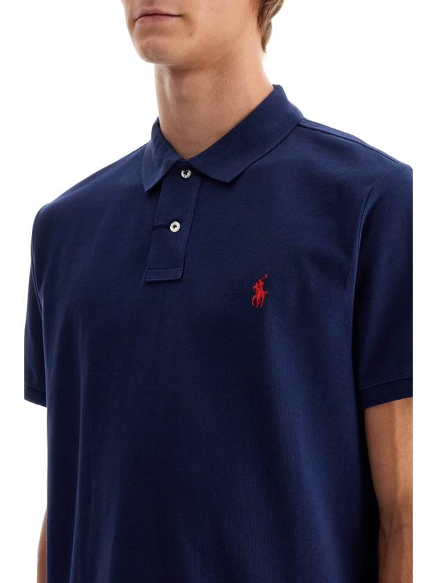 Men's Red Embroidered Logo Polo Shirt Navy - POLO RALPH LAUREN - BALAAN 5