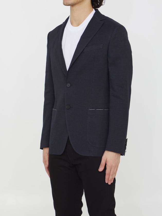 Linen And Viscose Jacket - TONELLO - BALAAN 2