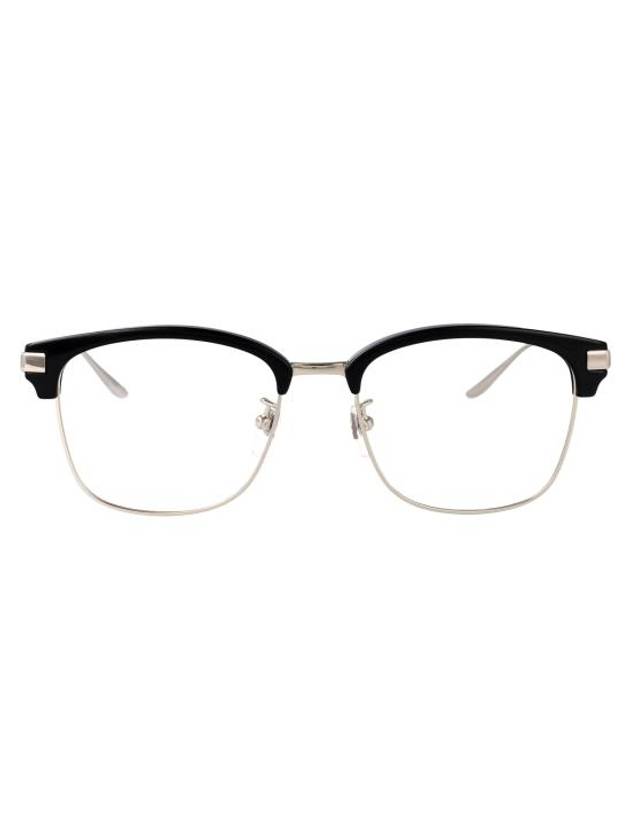 Eyewear Logo Eyeglasses Silver Black - GUCCI - BALAAN 1