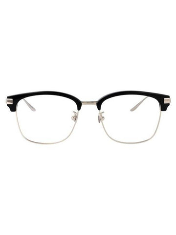 Eyewear Logo Eyeglasses Silver Black - GUCCI - BALAAN 1