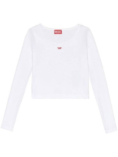 T Ballet D Logo Long Sleeve T-Shirt White - DIESEL - BALAAN 2