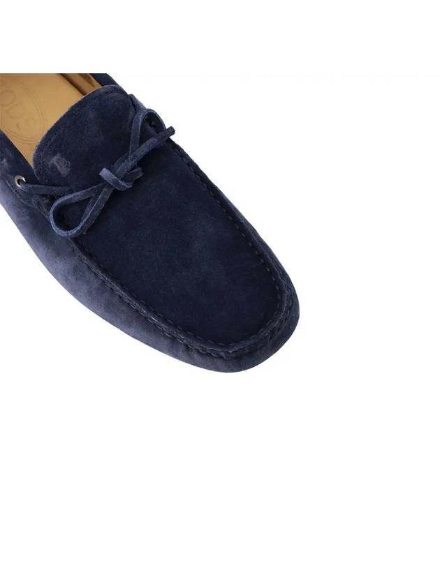 Men's Gommino Suede Driving Shoes Navy - TOD'S - BALAAN 4