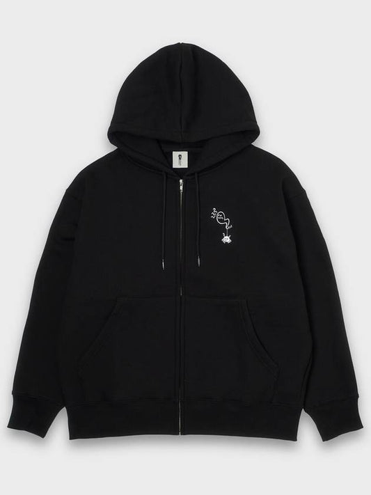 PHANTOM ZIP HOODIE BLACK - STOCKHOLM SYNDROME - BALAAN 2