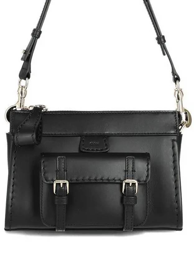 Edith Leather Shoulder Bag Black - CHLOE - BALAAN 2