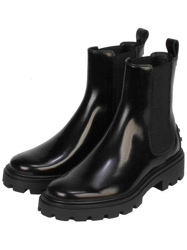 glossy Chelsea boots black - TOD'S - BALAAN.