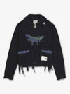 Dinosaur Intarsia Distressed Cardigan A13CD501 - MAISON MIHARA YASUHIRO - BALAAN 2