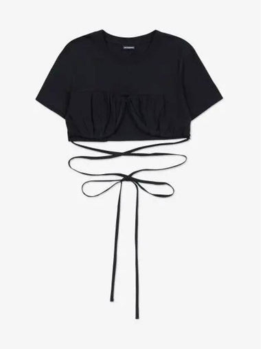 Jacquemus Le Bacchi short sleeve t shirt black 211JS0012160990SS23 - JACQUEMUS - BALAAN 1