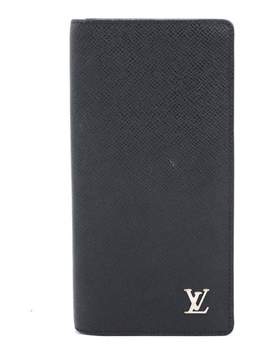 Louis Vuitton M30285 Black Taiga Leather Brazza Wallet Long - LOUIS VUITTON - BALAAN 1