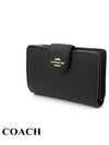 Corner Zipper Bifold Half Wallet Black - COACH - BALAAN 3