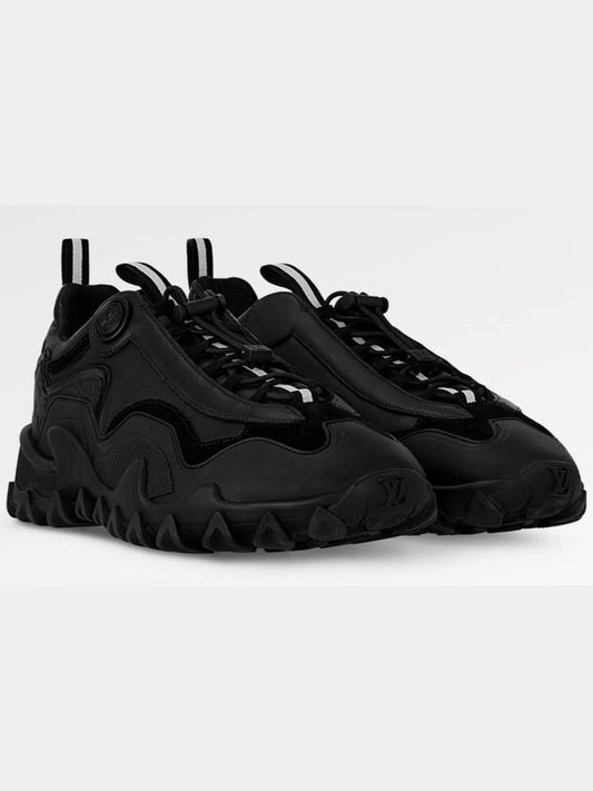 LV Rush Low-Top Sneakers Black - LOUIS VUITTON - BALAAN 2