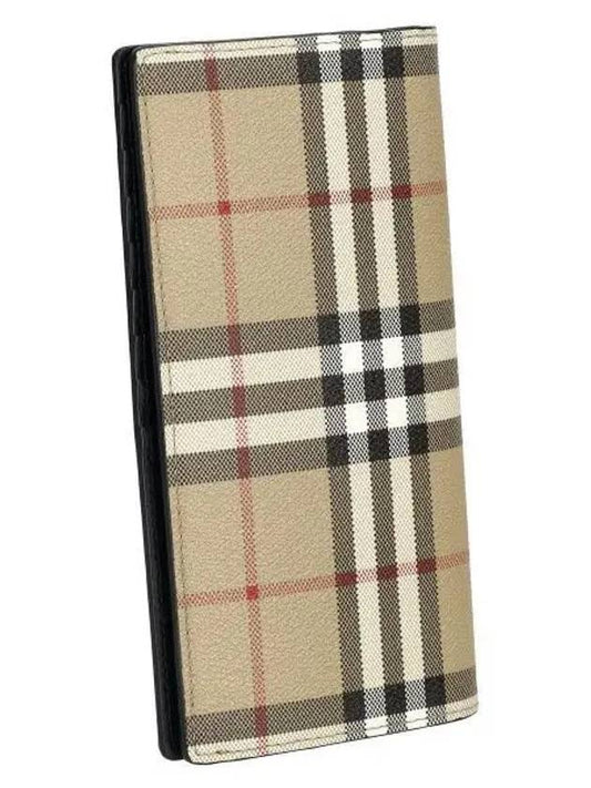 Check Long Wallet Beige - BURBERRY - BALAAN 2