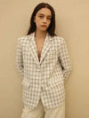 Check Tweed White Jacket Check Tweed White JK - DAMAGE MNEMONIC - BALAAN 2