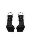 Women's Jaspe Open Sandal Heels Black - SAINT LAURENT - BALAAN 4