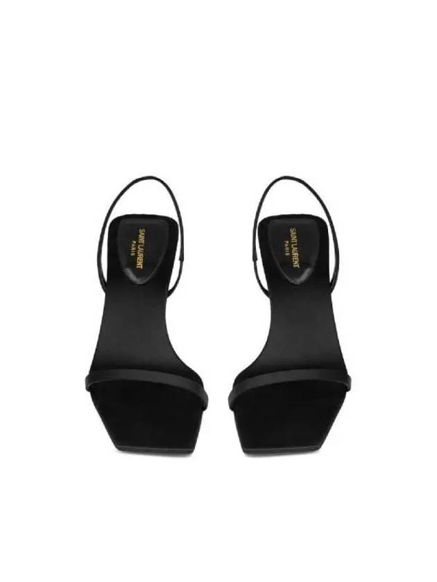 Women's Jaspe Open Sandal Heels Black - SAINT LAURENT - BALAAN 4