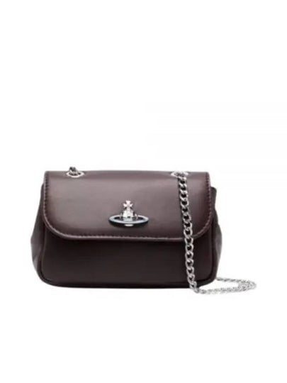 ORB Plaque Small Cross Bag Brown - VIVIENNE WESTWOOD - BALAAN 2