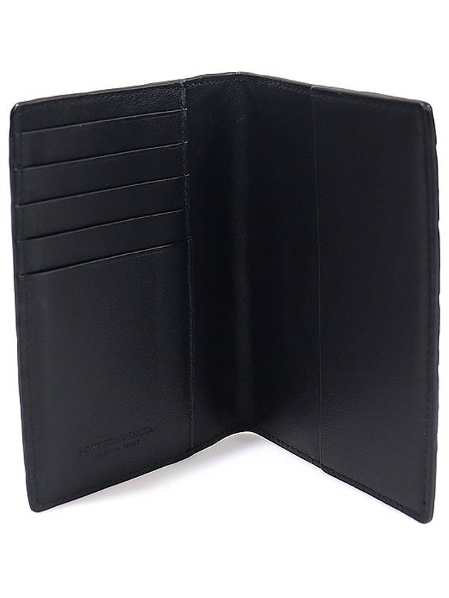 749954 Black Nappa Intrecciato Weaving Passport Case Wallet - BOTTEGA VENETA - BALAAN 4