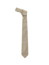 Marron Monochrome Cotton Tie Beige - SALVATORE FERRAGAMO - BALAAN 4