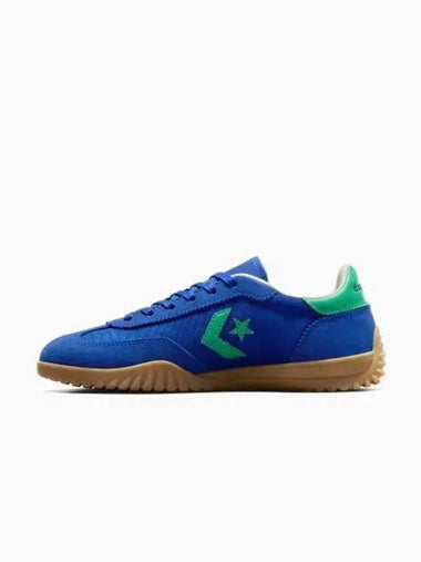 Run Star Trainer Low Top Sneakers Blue - CONVERSE - BALAAN 1