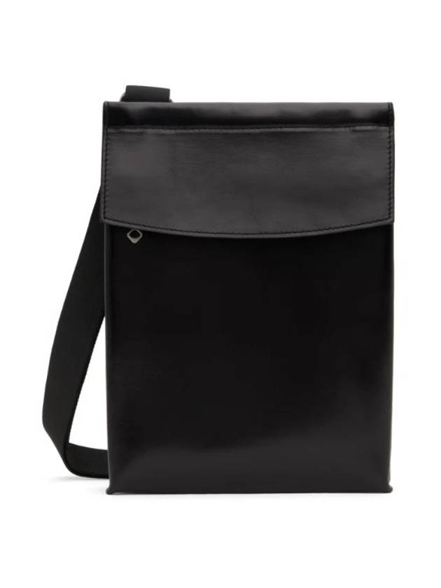 Amon Leather Pocket Cross Bag Black - OUR LEGACY - BALAAN 1