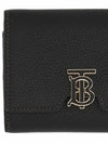 Monogram Motif Grainy Leather Folding Wallet Black - BURBERRY - BALAAN 3