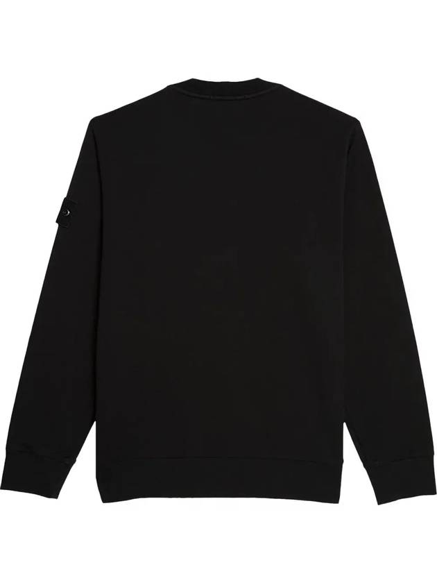 Ghost Piece Cotton Stretch Fleece Sweatshirt Black - STONE ISLAND - BALAAN 4