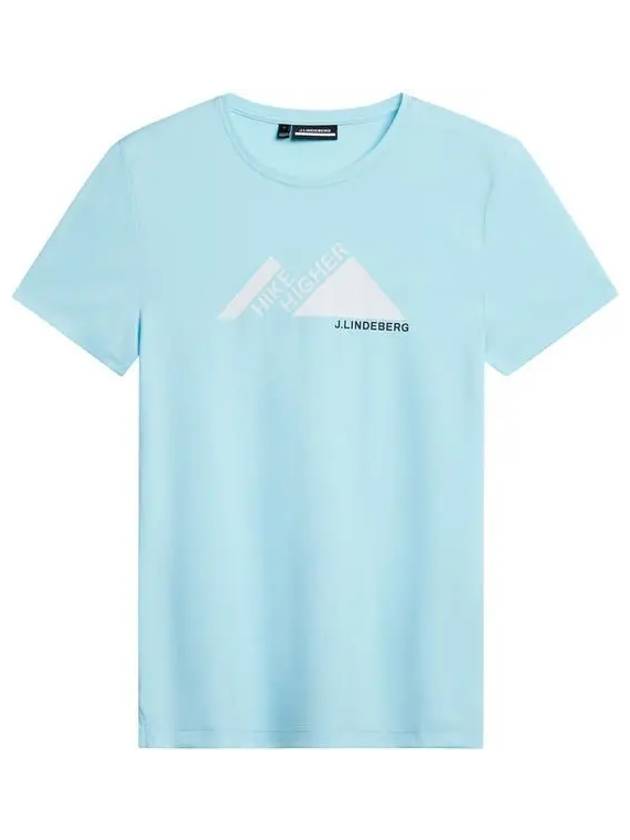 Golf Valeria Graphic Short Sleeve T-Shirt Light Blue - J.LINDEBERG - BALAAN 2