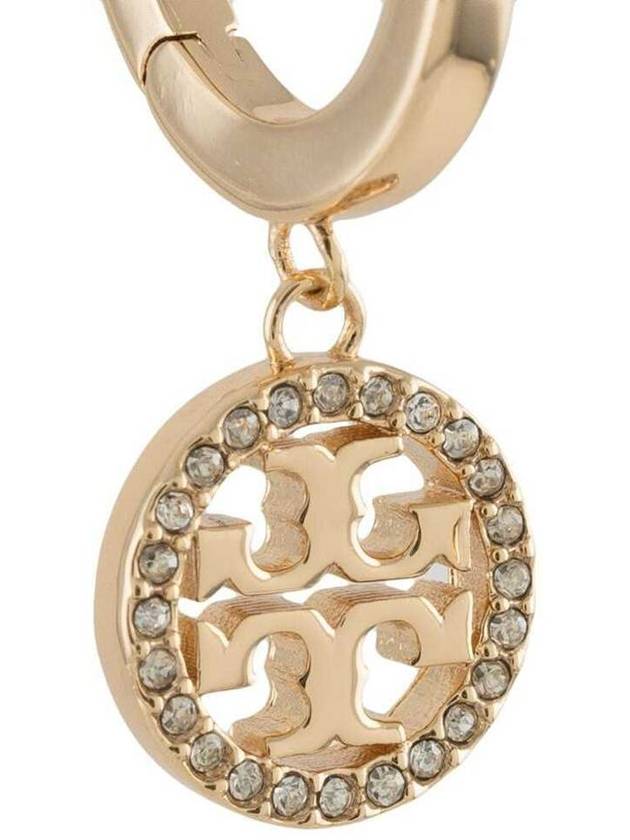 Miller Pave Hoop Earrings Gold - TORY BURCH - BALAAN 3