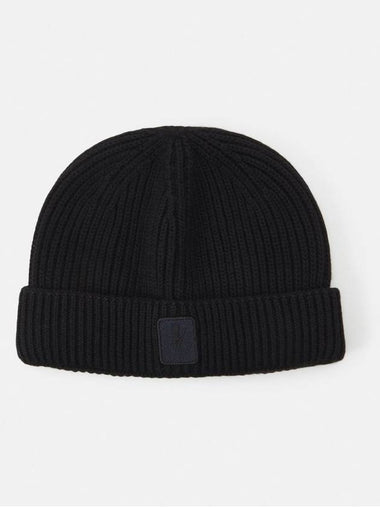 Cotton Cashmere Bolt Badge Fisherman Beanie - NEIL BARRETT - BALAAN 1