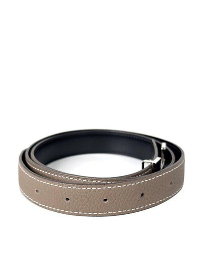 85 Women H Buckle Mini Constance Reversible Belt Noir 24mm - HERMES - BALAAN 2