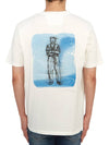 24/1 Jersey Artisanal British Sailor Short Sleeve T-Shirt White - CP COMPANY - BALAAN 3