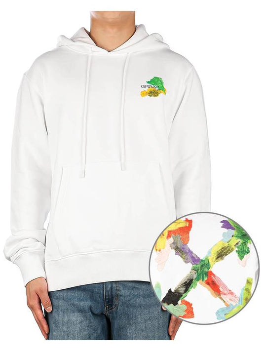 Men's Brush Arrow Hoodie White - OFF WHITE - BALAAN 2