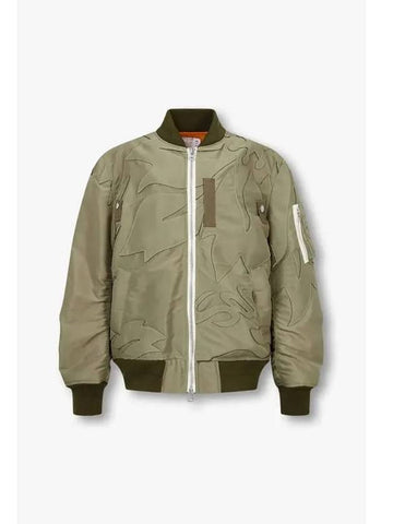 Men s Multi Patch Nylon Blouson Khaki - SACAI - BALAAN 1