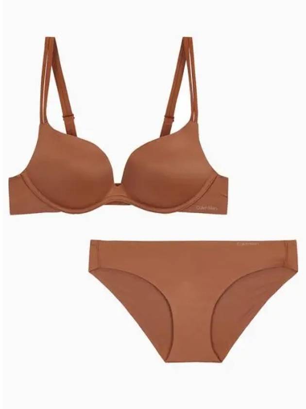 Underwear Women s Liquid Touch AF Bra Panty Set Brown - CALVIN KLEIN - BALAAN 1