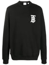 Men's Monogram Motif Sweatshirt Black - BURBERRY - BALAAN 2