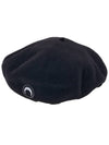 Moon Logo Beret A057ICONX WOTWO0009 - MARINE SERRE - BALAAN 9