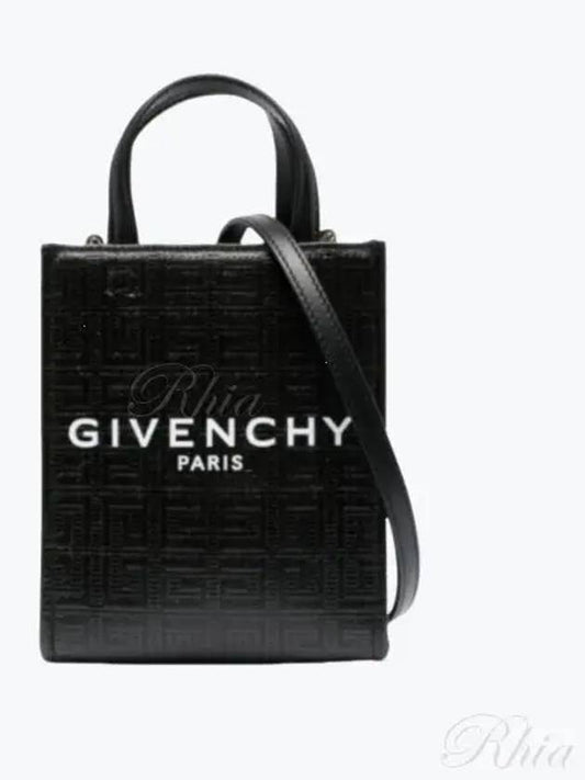 4G Canvas Vertical Mini G Tote Bag Black - GIVENCHY - BALAAN 2