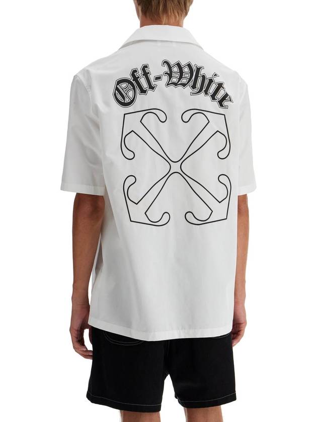 short-sleeved gothic arrow shirt - OFF WHITE - BALAAN 3