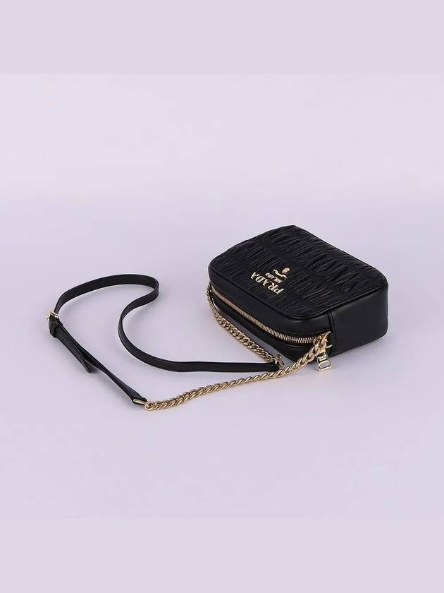 Nappa Gaufre Chain Shoulder Bag Black - PRADA - BALAAN 4