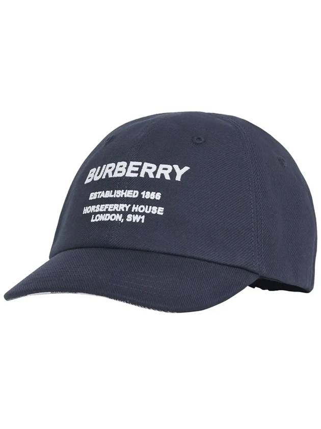 Kids Logo Embroidered Baseball Cap Midnight 8049541 - BURBERRY - BALAAN 2