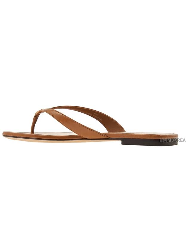 tongue strap leather flip flops - TORY BURCH - BALAAN 4