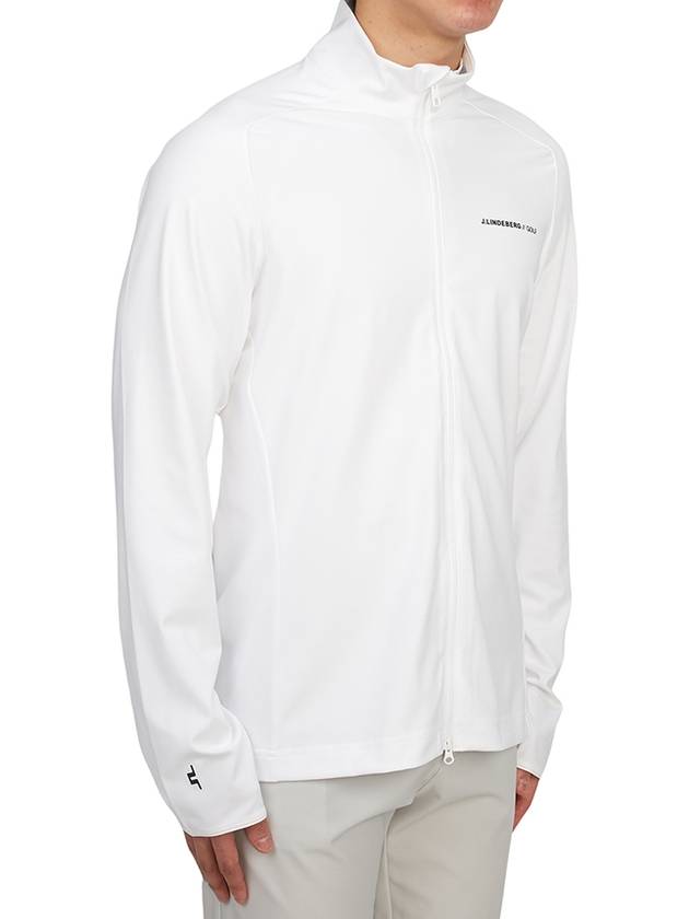 Melker Mid Layer Zip-Up Jacket White - J.LINDEBERG - BALAAN 5