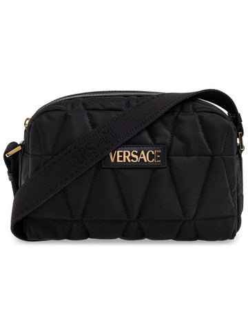 Versace Shoulder Bag With Logo, Men's, Black - VERSACE - BALAAN 1