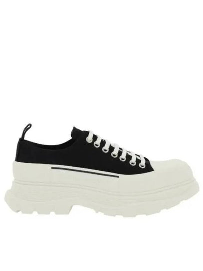 Tread Slick Low Top Sneakers Black White - ALEXANDER MCQUEEN - BALAAN 2