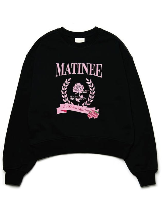 Brushed Options Matinee Classic Rose Sweat Shirts BLACK - LE SOLEIL MATINEE - BALAAN 1