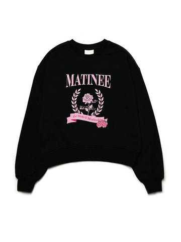 Matinee Classic Rose Sweatshirt Black - LE SOLEIL MATINEE - BALAAN 1