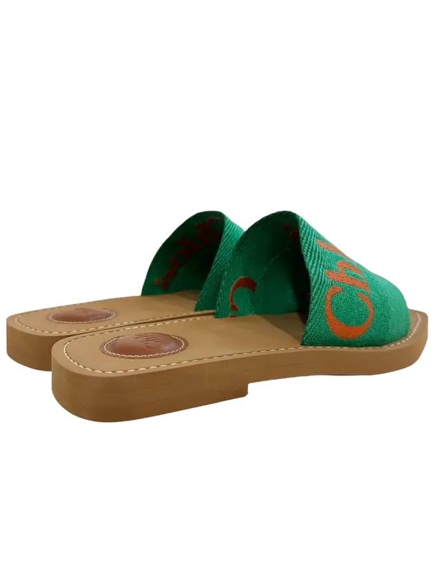 Woody Flat Mules Green - CHLOE - BALAAN 4